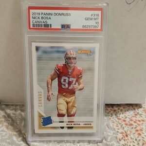 Panini Donruss Canvas Card - Red and Gold